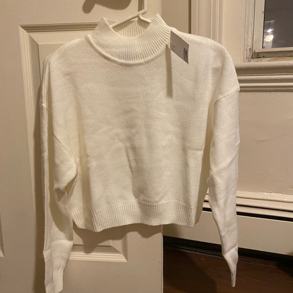 Crew neck white sweater - Picture 1 of 1